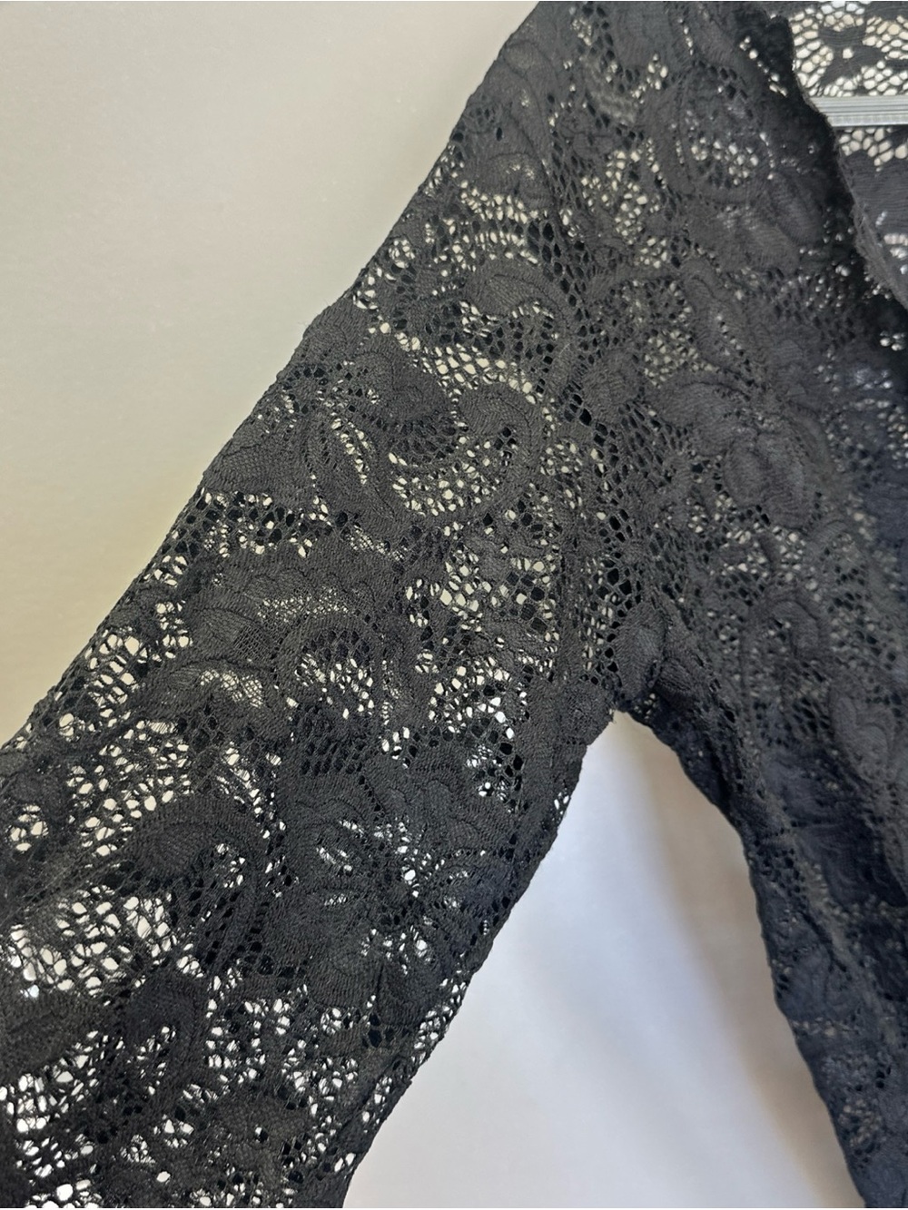 AvidLove Teddy lingerie Woman Small black lace Plunge V Neck & Cross Back<<366> - Picture 4 of 9